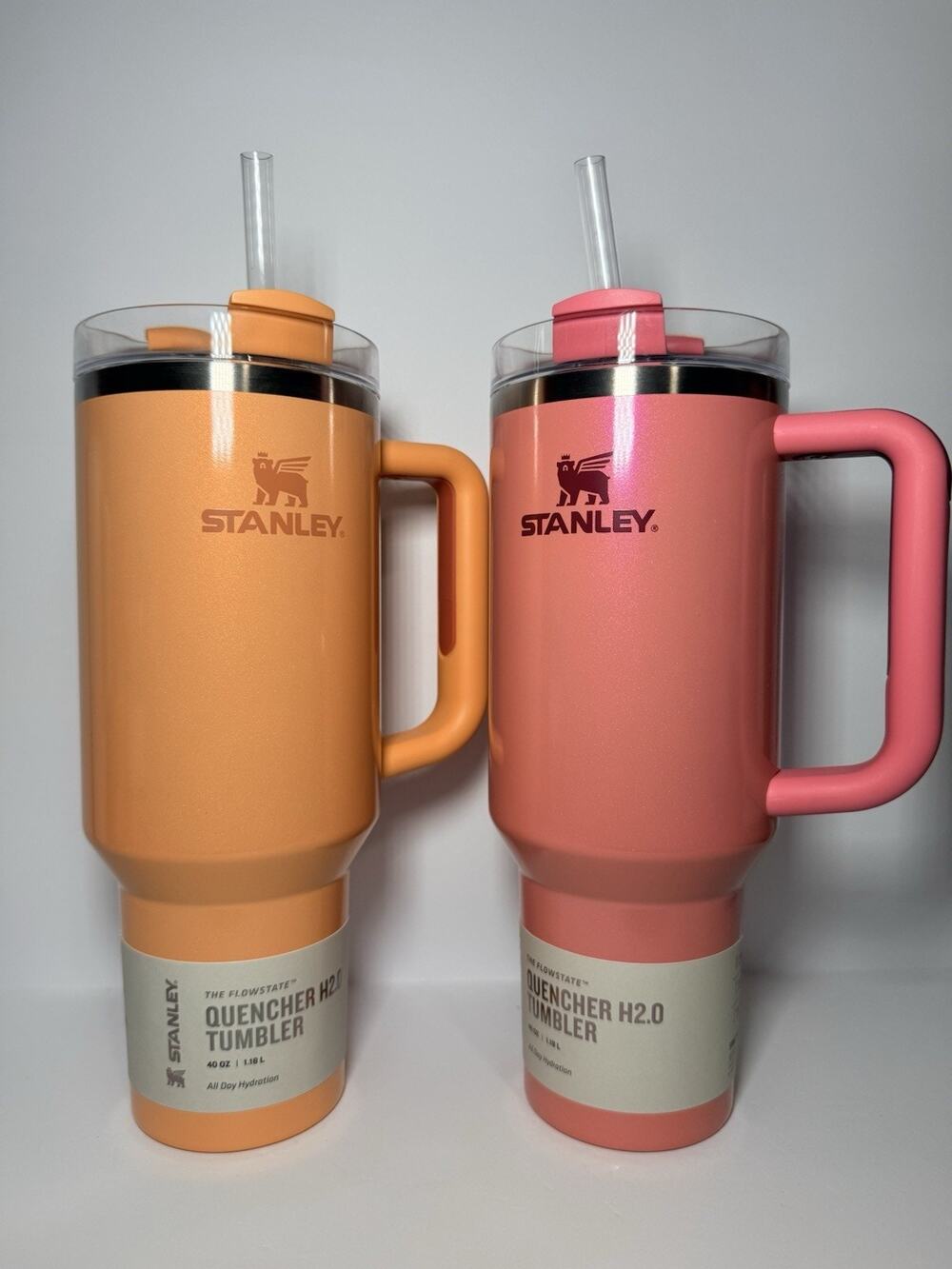 Stanley X Whole Foods 40oz WINTER BERRY BELLINI SHIMMER 40oz Tumbler Set BNWT